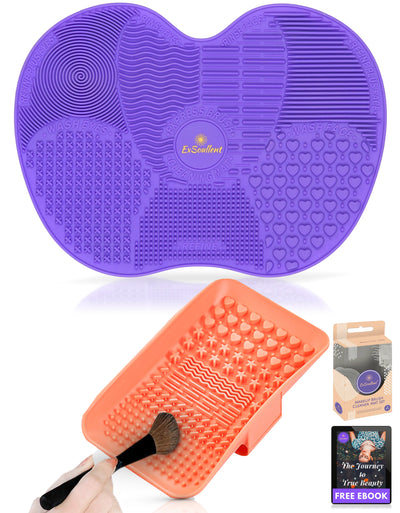 Makeup Brush Cleaner Mat Set
