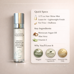 Organic Hair Shine Spray – Frizz Control & Hydrating-4